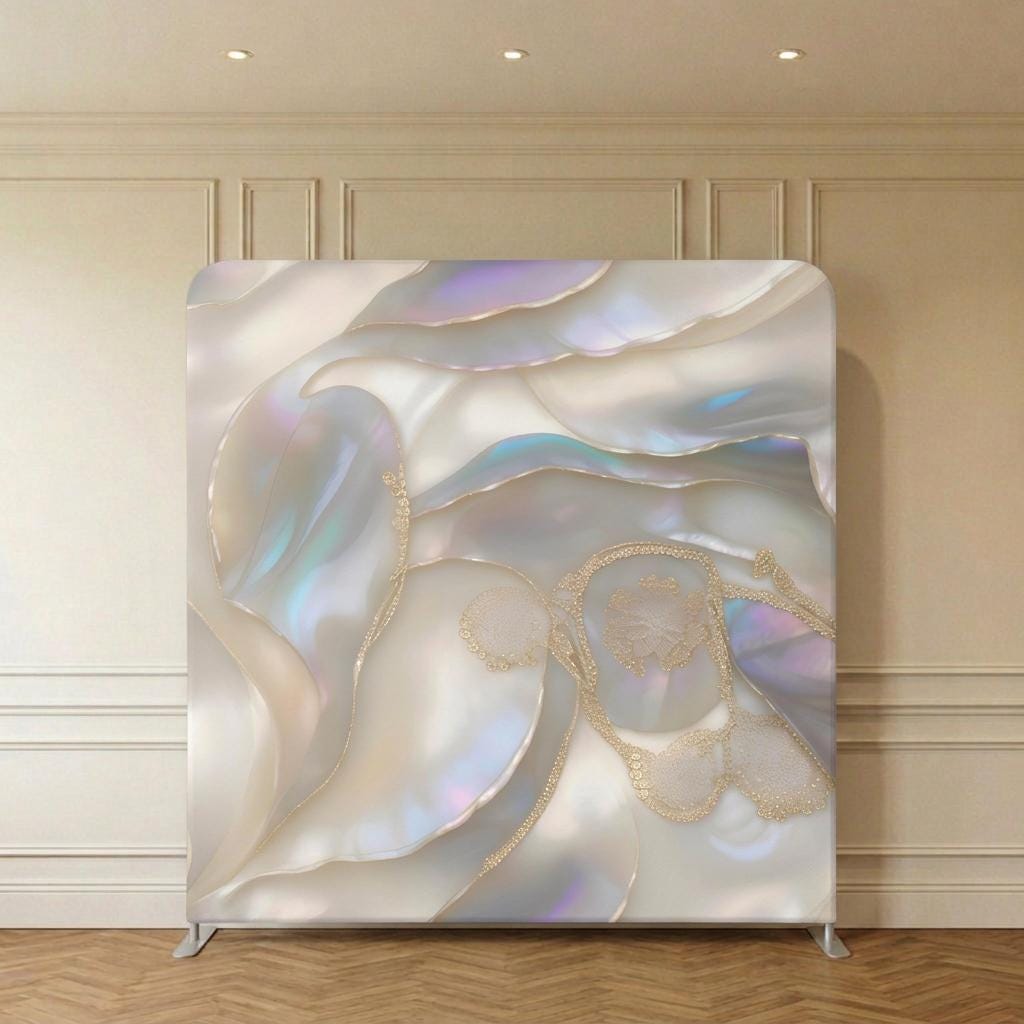 Fundal sidefat iridescent cu accente aurii