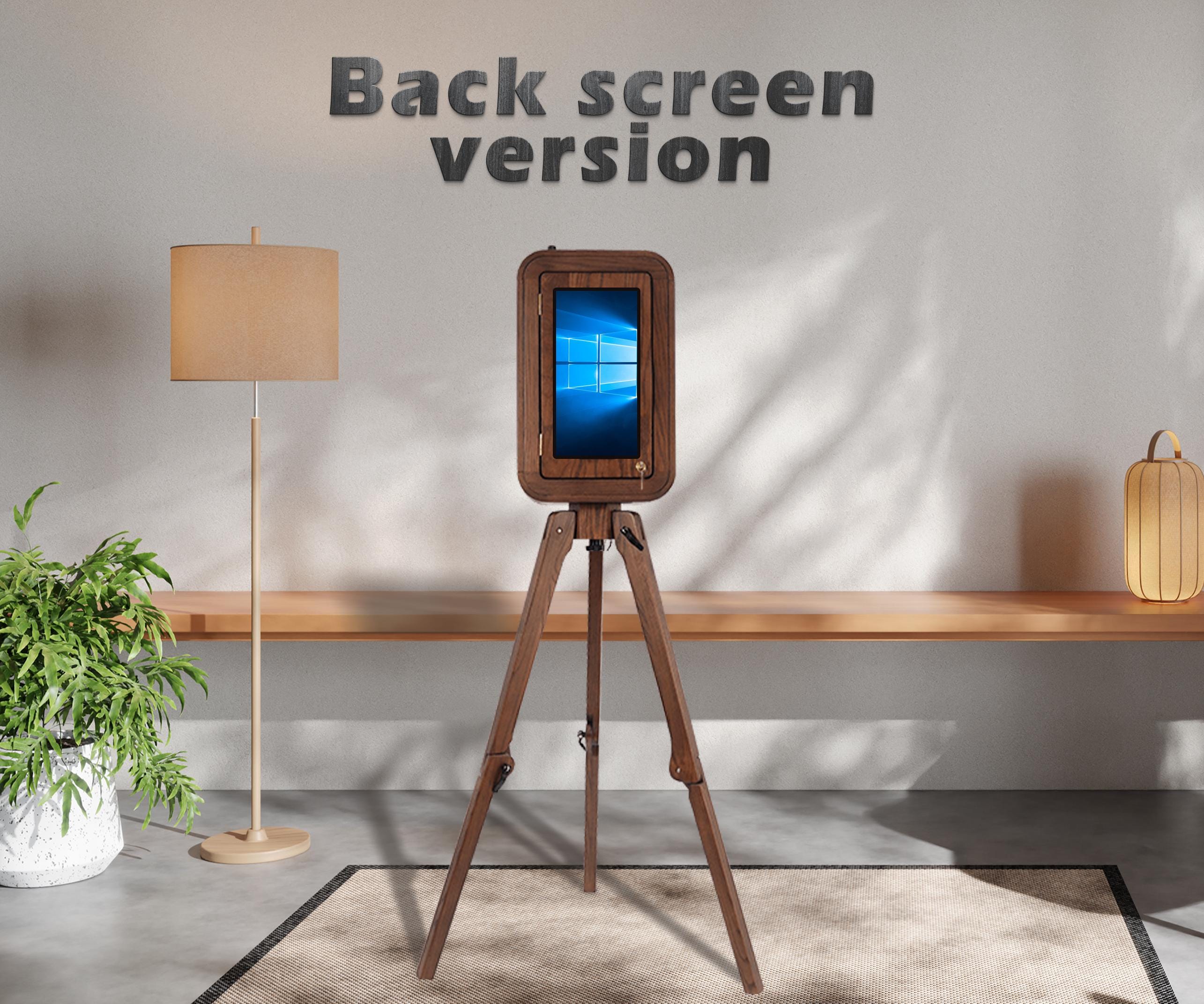 Varianta cu ecran suplimentar pe spate, pentru materiale promotionale
