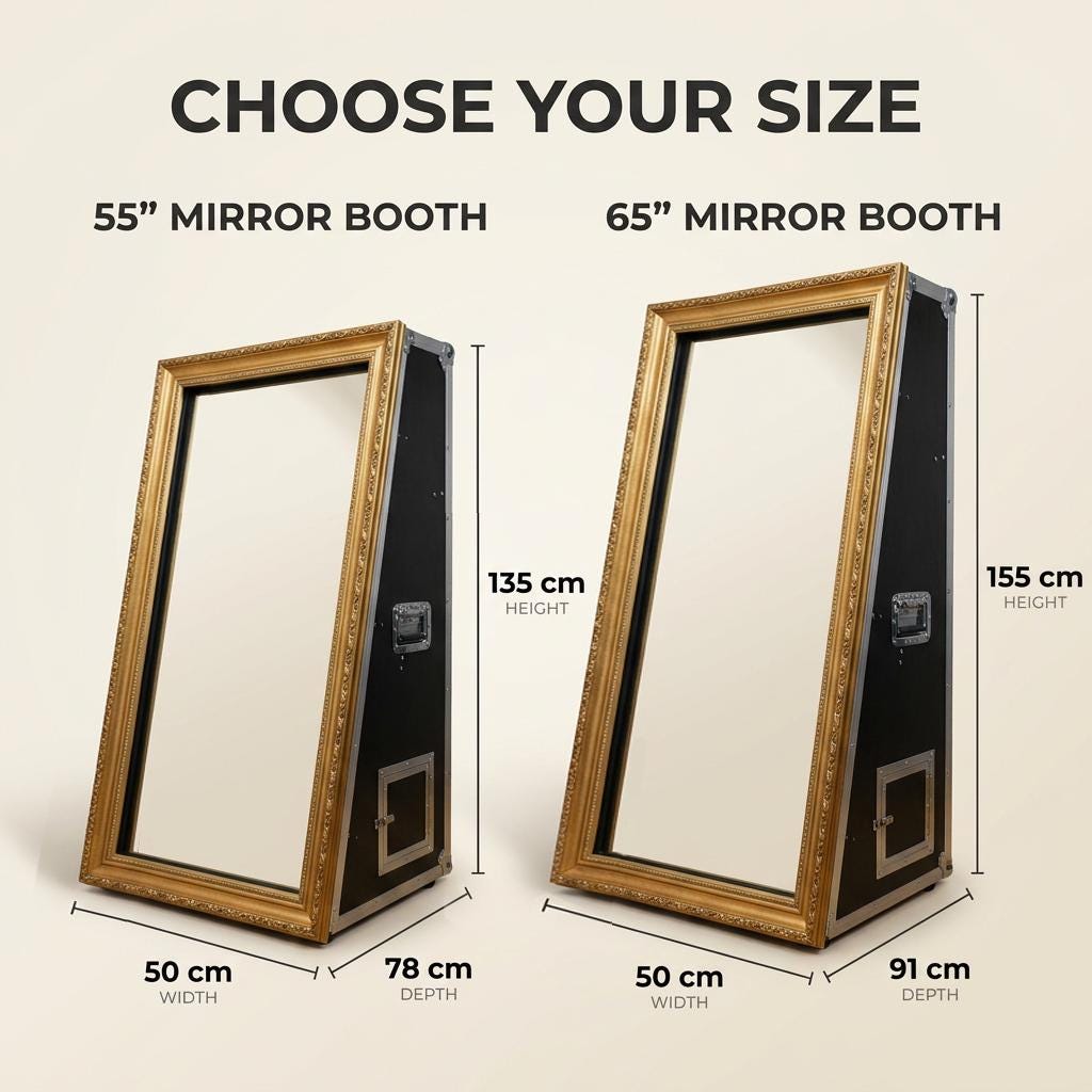 Comparatie intre modelul de 55 inch si cel de 65 inch, cu inaltimile si latimile